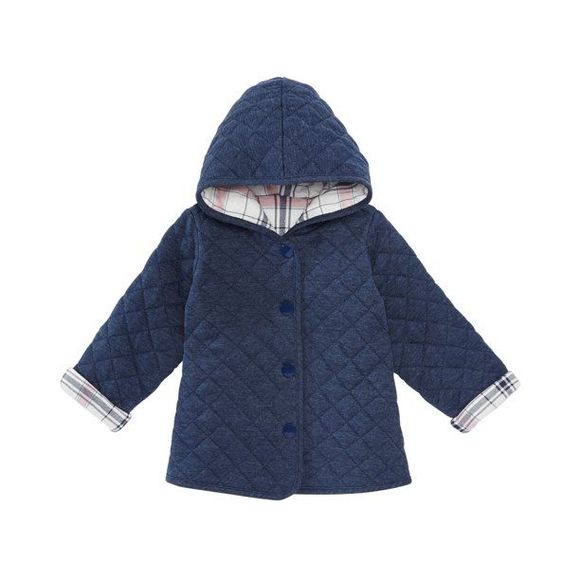 First Impressions Jackets & Coats First Impressions Toddler Girls Quilted Plaid Reversible